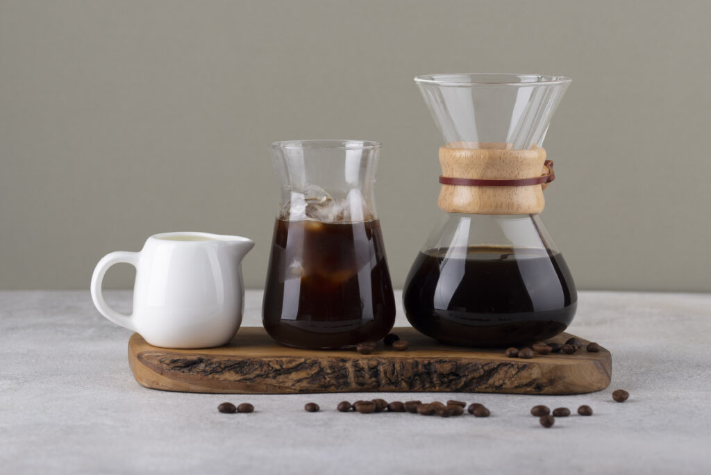 Chemex come oggetto di design per la preparazione del caffè filtro